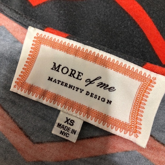 More of Me Maternity Long Sleeve Chevron Dress - Picture 6 of 7